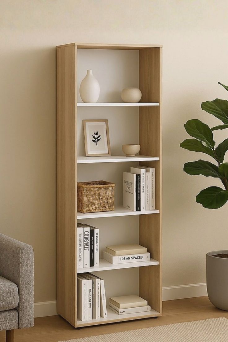 مكتبة 80×30×200 سم (RAY538)