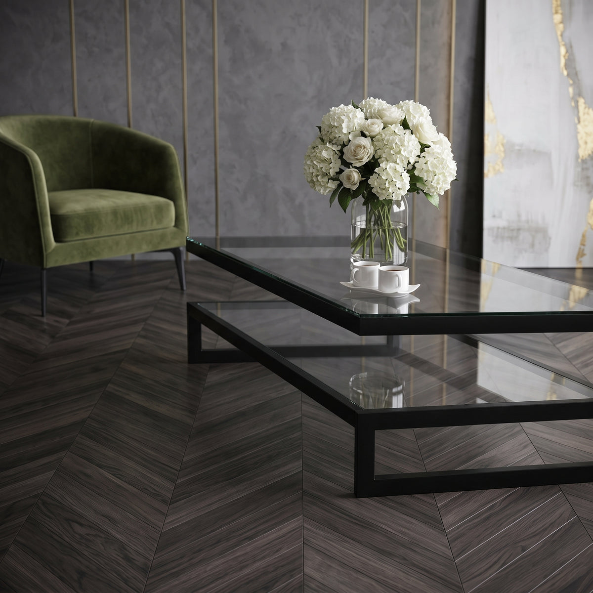ترابيزة أنتريه معدن مع زجاج 100×60×40 سم – كود ST11 – ضمان سنة