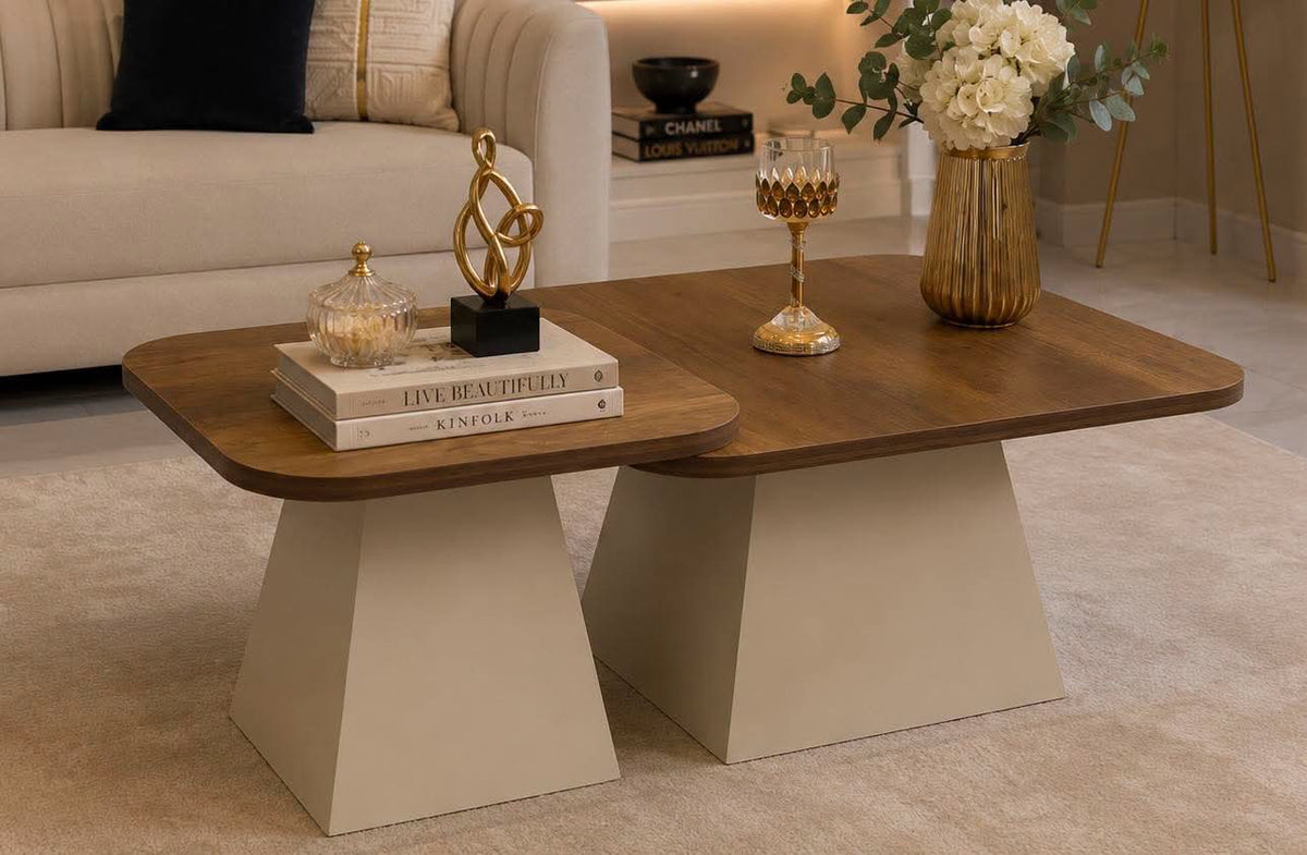 طقم ترابيزات انترية 80×60×40 سم (RAY728)