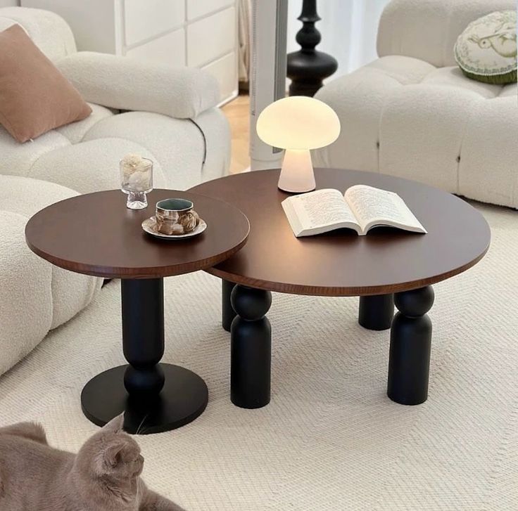 طقم ترابيزات انترية 70×70×40 سم (RAY570)