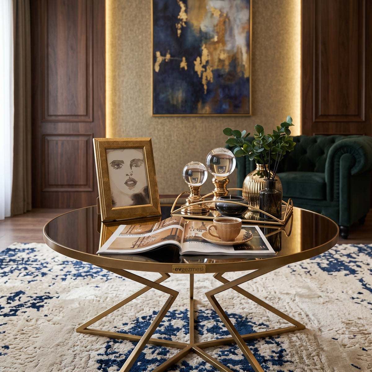 ترابيزة أنتريه معدن مع زجاج – مقاس 75×75×50 سم – كود ST7 – تنتج عند الطلب – ضمان سنة