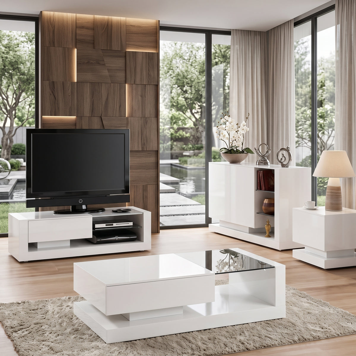 ترابيزة أنتريه خشب MDF تيلاندي – مقاس 90×50×35 سم – كود RAY33 – تنتج عند الطلب – ضمان سنة
